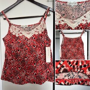 Cotton orange tank top tagged